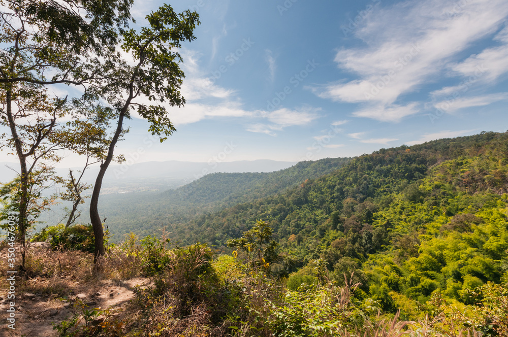 Mountain Landscape of Sam Haek Cliff Place, Phu Kra Dueng, Thailand. Mountain Landscape of Sam Haek Cliff Place, Phu Kra Dueng, Thailand.