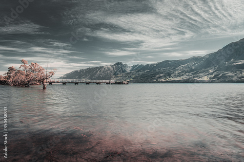 lake in the mountains at Glenorchy.
