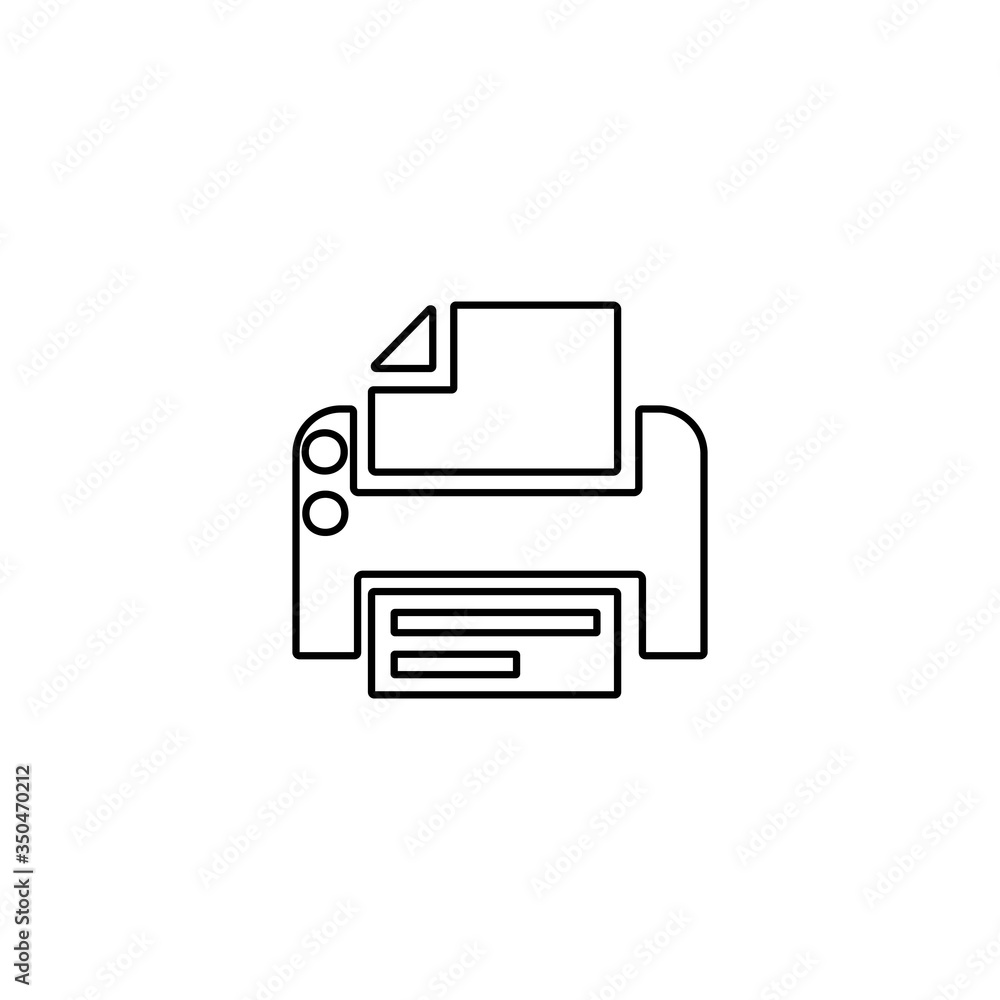 Printer icon. Scanner sign. Laser jet, ink jet printers. Document, image printouts symbol. Office tool and equipment icon for perfect web and mobile design. Printer icon. Scanner sign. Laser jet, ink jet printers. Document, image printouts symbol. Office tool and equipment icon for perfect web and mobile design.