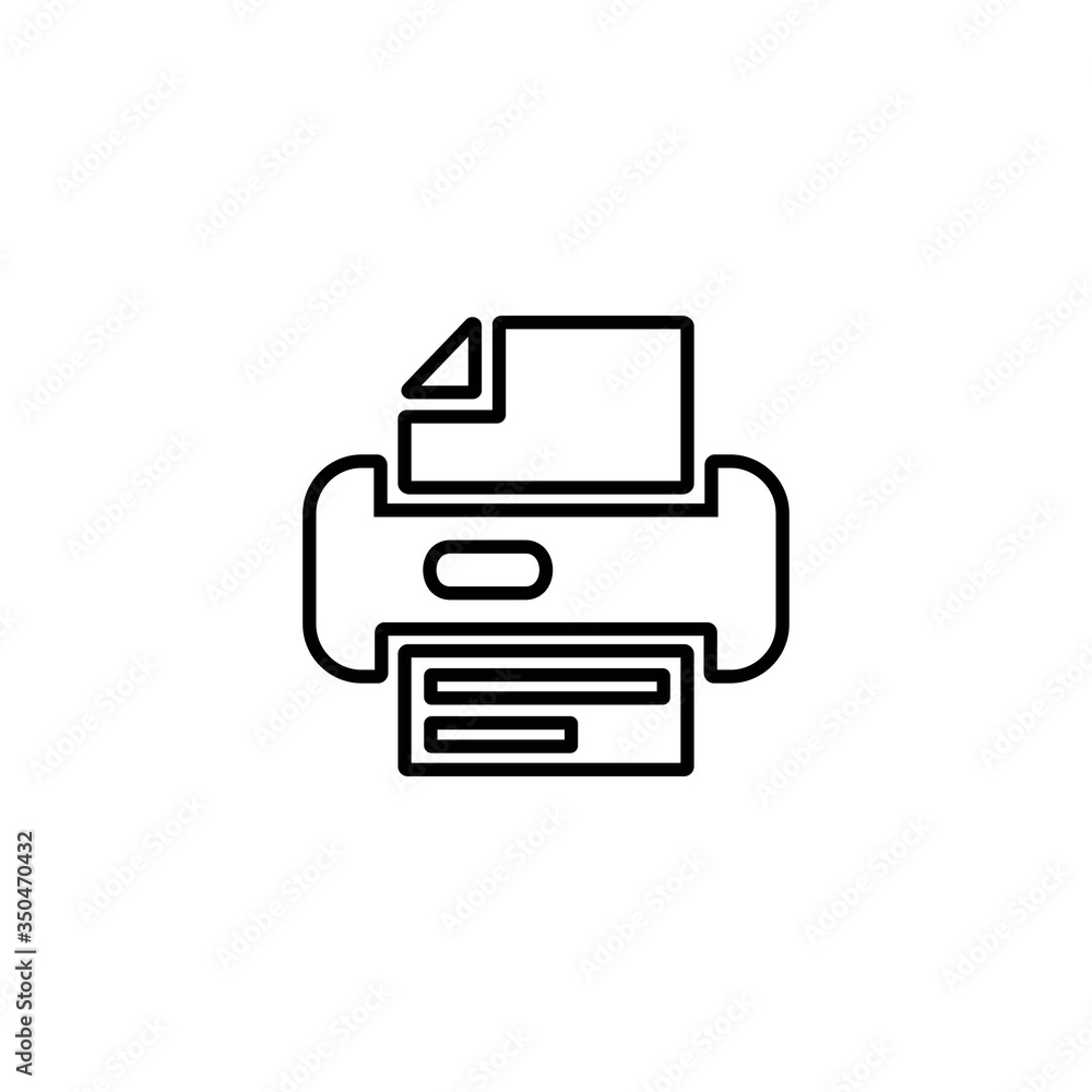 Printer icon. Scanner sign. Laser jet, ink jet printers. Document, image printouts symbol. Office tool and equipment icon for perfect web and mobile design. Printer icon. Scanner sign. Laser jet, ink jet printers. Document, image printouts symbol. Office tool and equipment icon for perfect web and mobile design.