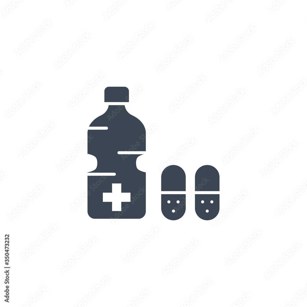 Medical Bottle related vector glyph icon. Isolated on white background. Vector illustration. Medical Bottle related vector glyph icon. Isolated on white background. Vector illustration.