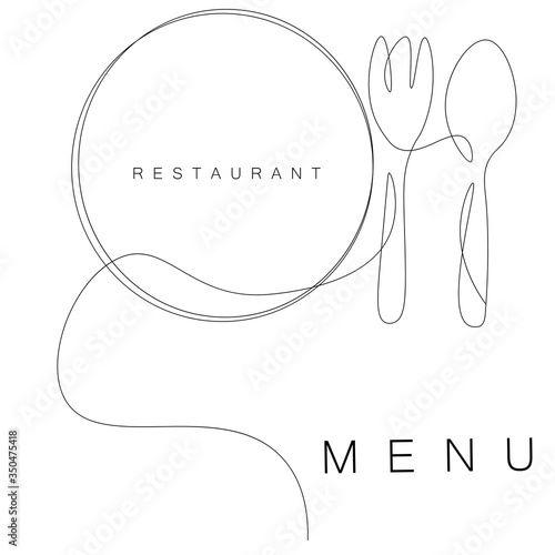 Restaurant menu background design, vector illustration