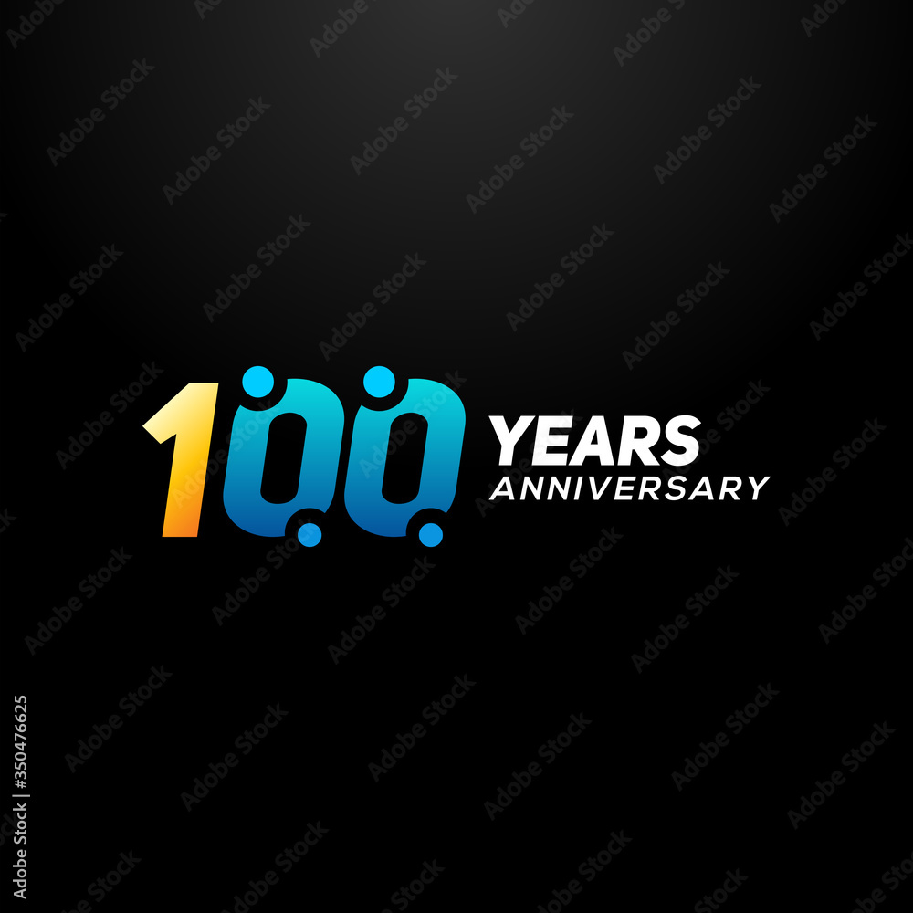 100 Years Anniversary Vector Design