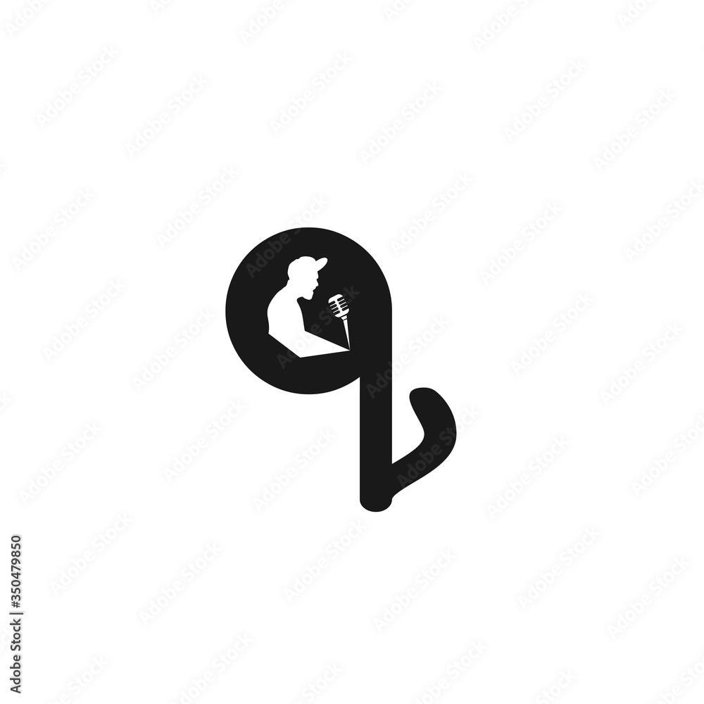music vocalist live performance logo and vector icon music vocalist live performance logo and vector icon