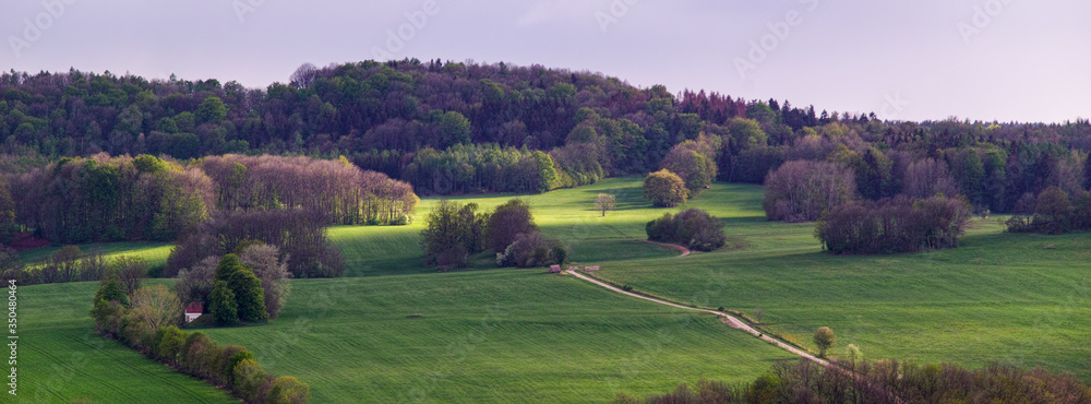 view to the Lausche in Zittau mountains