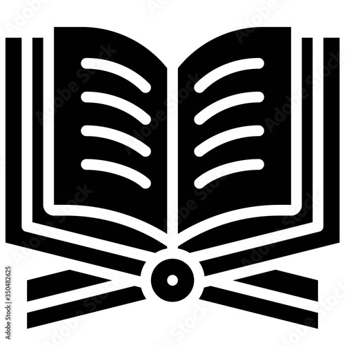 Quran on stand icon, ramadan festival related vector