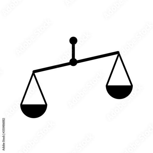 vector illustration of a scale