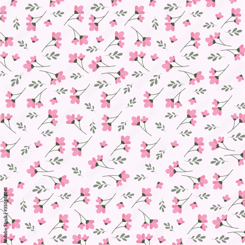Floral pattern_vector illustration Floral pattern_vector illustration