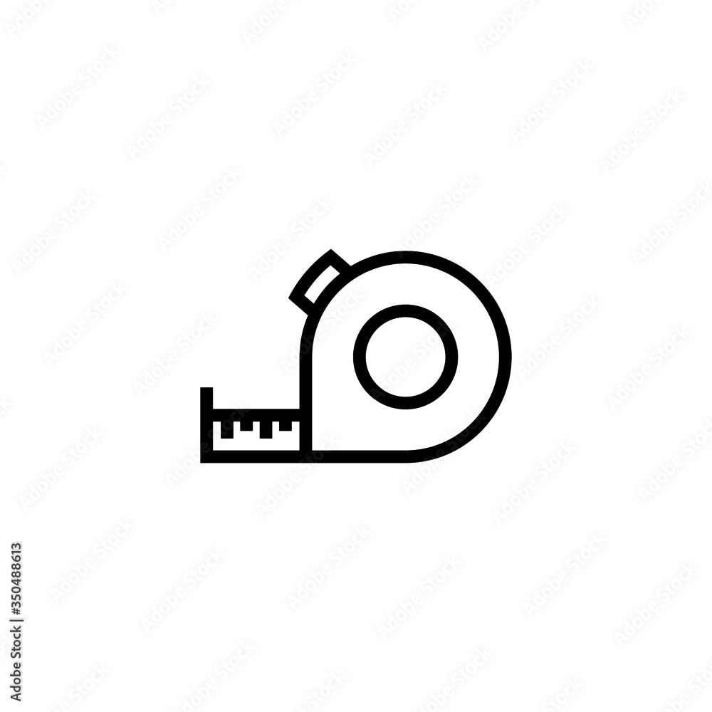 Measure Icon in linear, outline icon isolated on white background Measure Icon in linear, outline icon isolated on white background