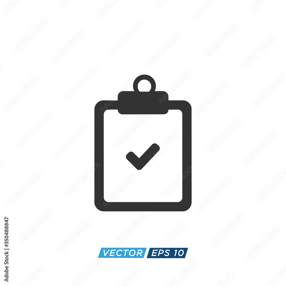 Clipboard Checklist Icon Design Vector Clipboard Checklist Icon Design Vector