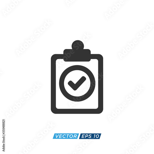 Clipboard Checklist Icon Design Vector