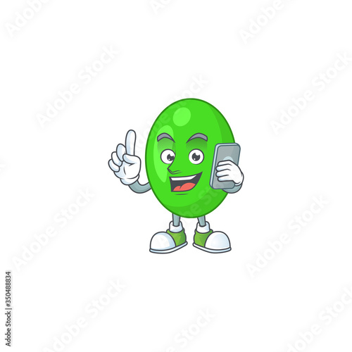 cartoon drawing concept of tetrad speaking with friends on phone