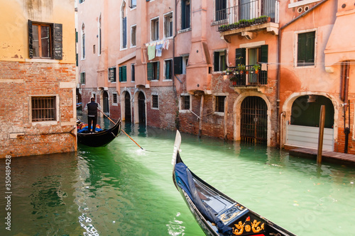 Gondola boats on the Canals of Venice, Italy © fischers