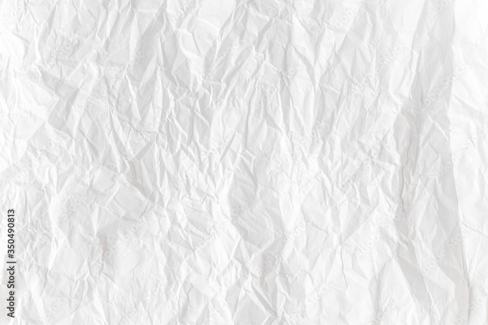 White crumpled paper close up texture background White crumpled paper close up texture background