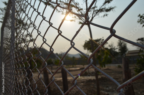 barbed wire fence