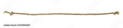 Rope Isolated on a white background close-up.