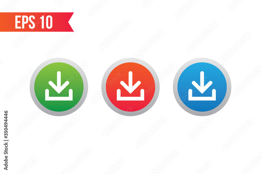 download button icon / start button for websites / applications download button icon / start button for websites / applications