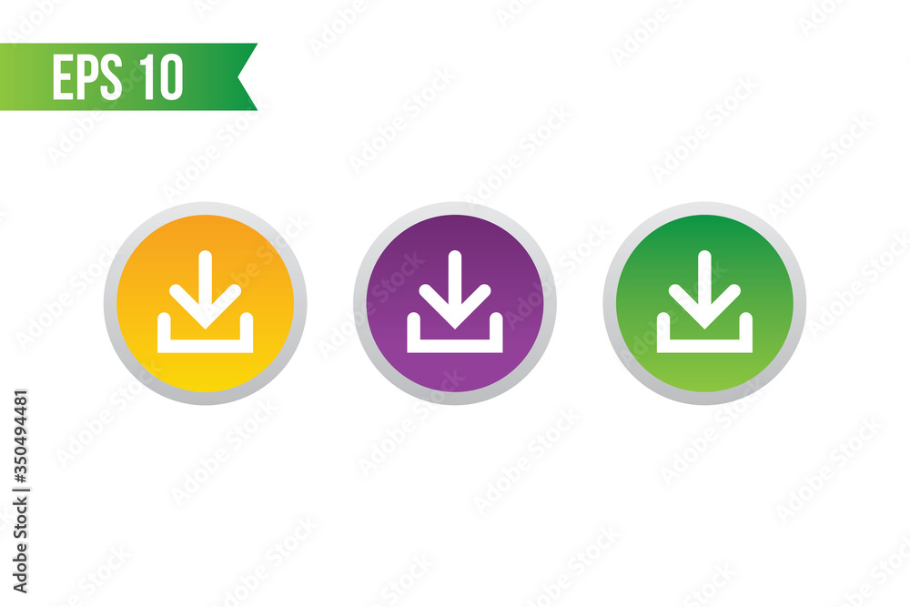 download button icon / start button for websites / applications download button icon / start button for websites / applications
