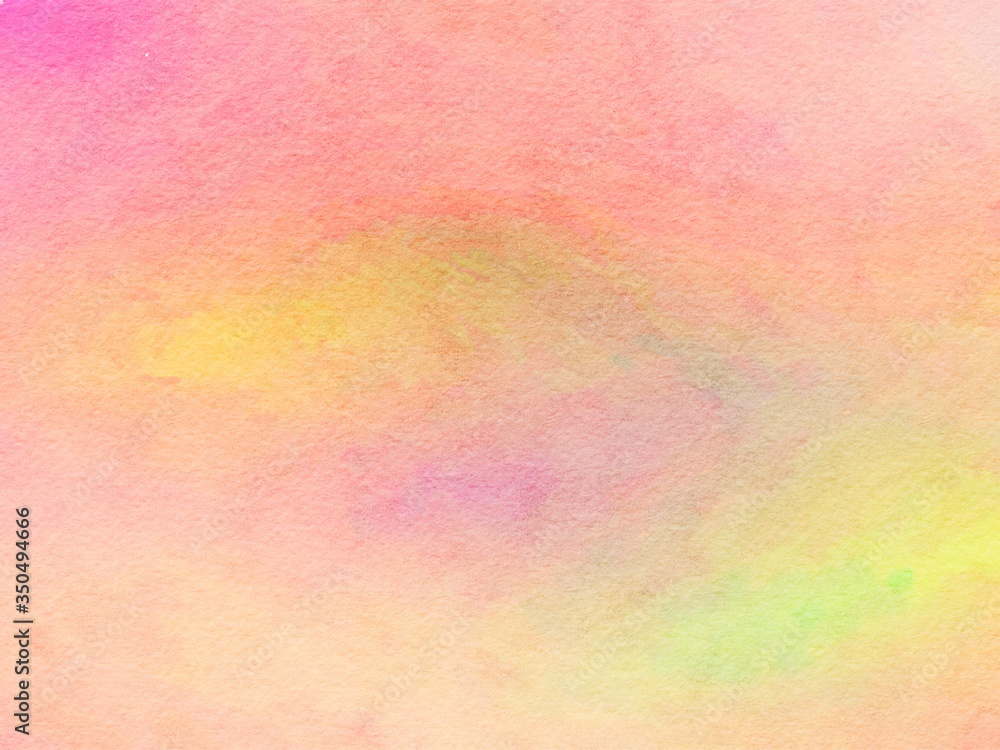 Fototapeta premium Sweet pastel watercolor paper texture for backgrounds. colorful abstract pattern. The brush stroke graphic abstract. Picture for creative wallpaper or design art work.