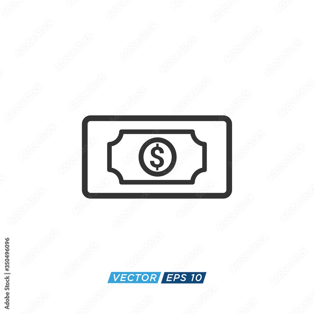 Money Icon Design Vector Template Money Icon Design Vector Template