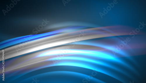 Creative fluid wave lines abstract background. Trendy abstract layout template for business or technology presentation, internet poster or web brochure cover, wallpaper