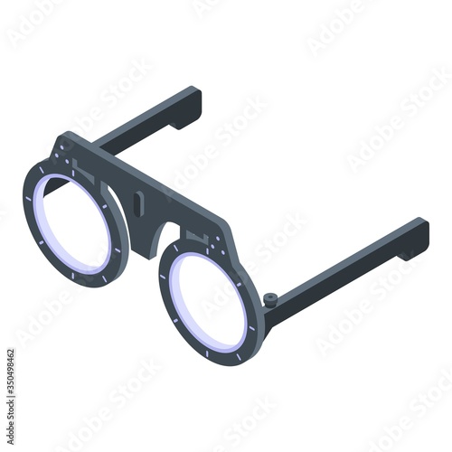 Optician glasses icon. Isometric of optician glasses vector icon for web design isolated on white background