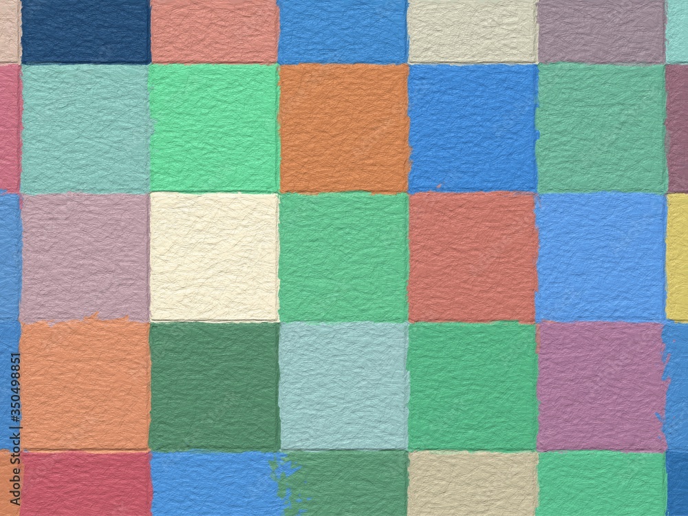 colorful abstract mosaic with a rough texture background. Sweet color square pattern background. Picture for creative wallpaper or design art work. Backdrop have copy space for text. colorful abstract mosaic with a rough texture background. Sweet color square pattern background. Picture for creative wallpaper or design art work. Backdrop have copy space for text.