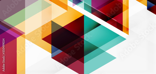 Geometric abstract background  mosaic triangle and hexagon shapes. Trendy abstract layout template for business or technology presentation  internet poster or web brochure cover  wallpaper