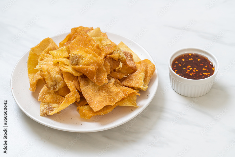 deep fried pork wonton deep fried pork wonton