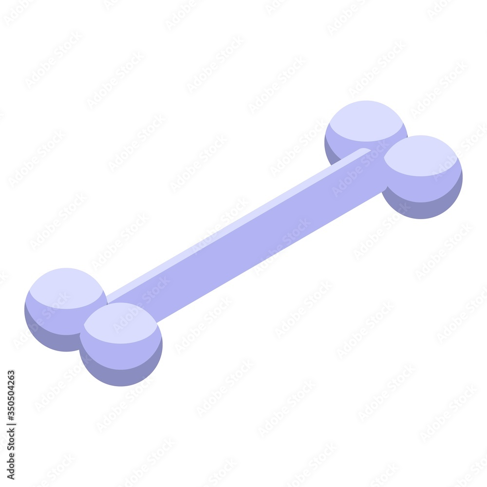 Dog bone icon. Isometric of dog bone vector icon for web design isolated on white background Dog bone icon. Isometric of dog bone vector icon for web design isolated on white background