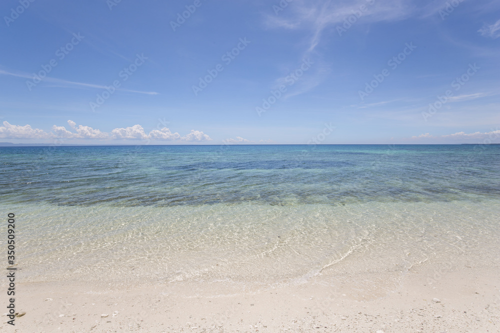  Summer season vacation on an tropical island paradise white beach