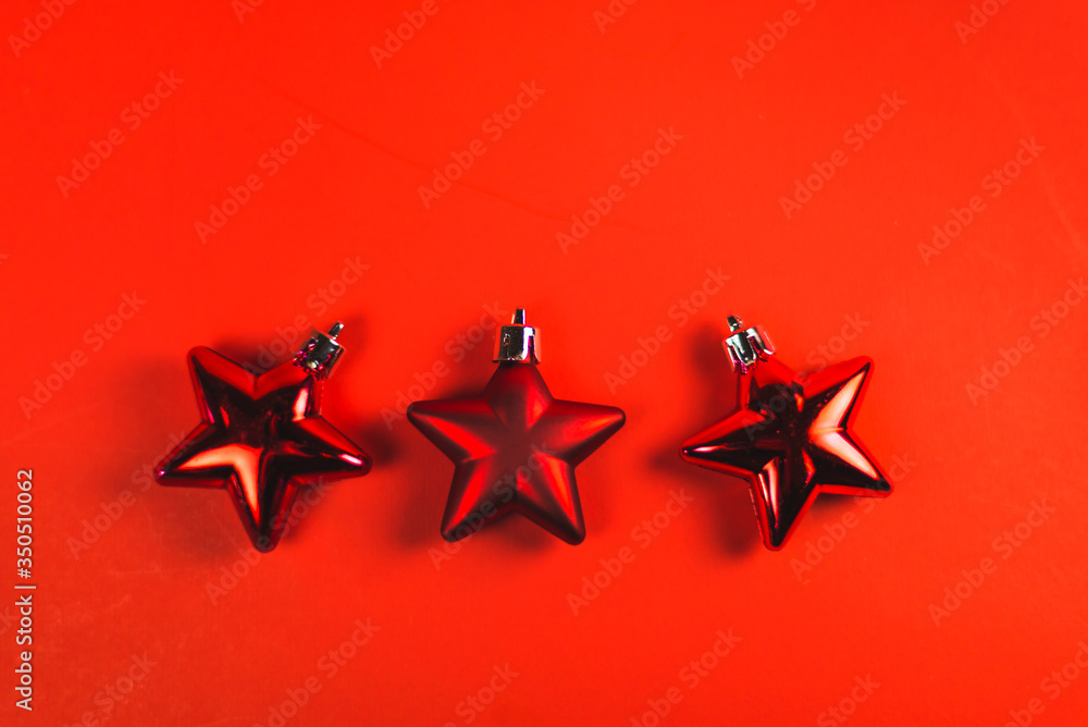 red ornaments on red background. red ornaments on red background.