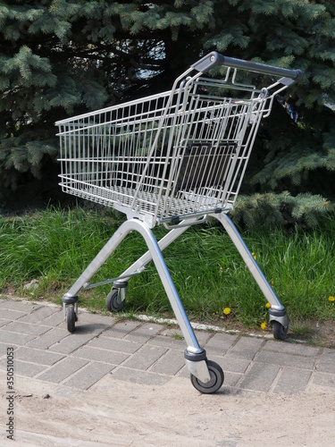 shopping cart on the street