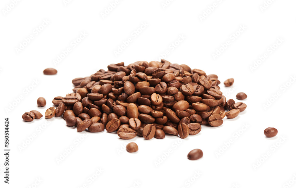 coffee beans isolated on white background coffee beans isolated on white background