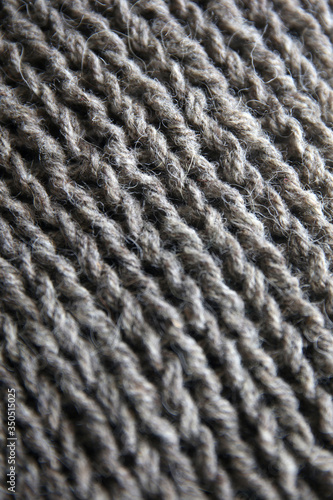 Detail of the handmade knit...