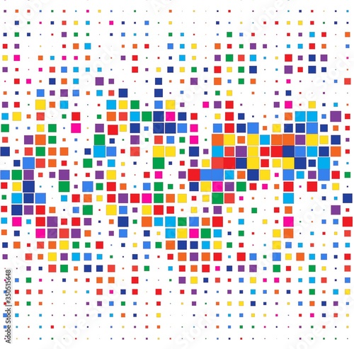 colorful mosaic background with squares