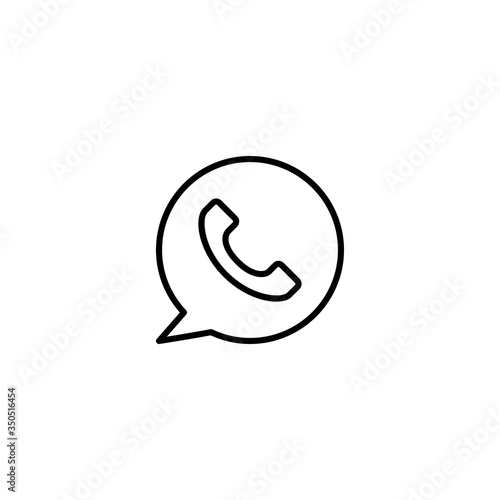 call chat icon vector illustration