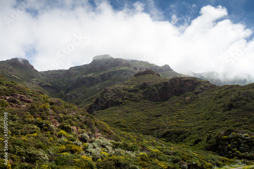 Mountains in the clouds, Sardinia, Italy