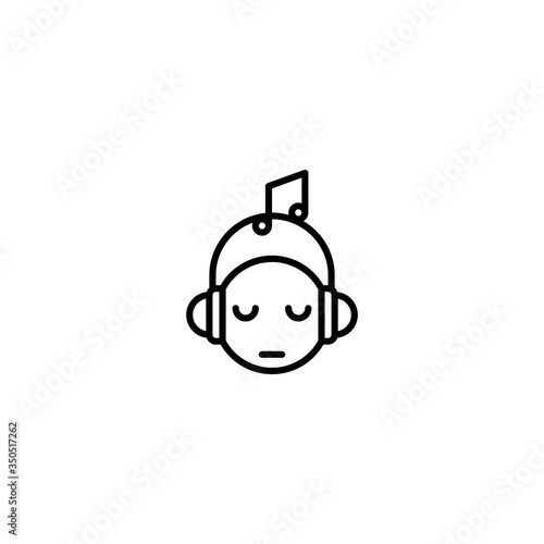 listen music icon vector illustration