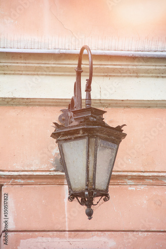 Old fashioned street lamp.Decorative lamps