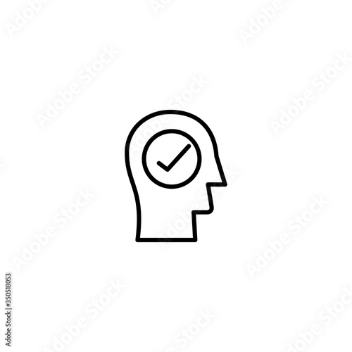 think idea icon vector illustration