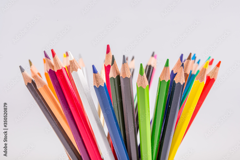 Fototapeta premium Set of colored pencils for drawing
