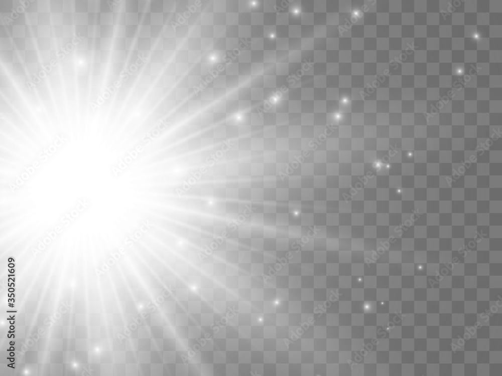 Sunlight on a transparent background Sunlight on a transparent background
