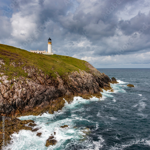a stormy rugged coastline at Tiumpan Head near Stornoway, Harris Outer Hebrides