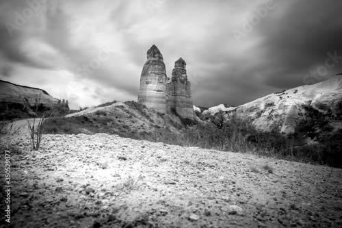 pinnacles and rock formations at Cappadocia photo