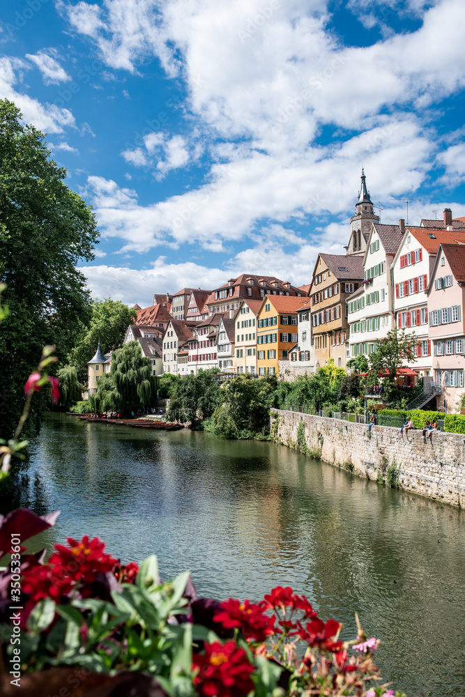 Colorful German Houses on the River