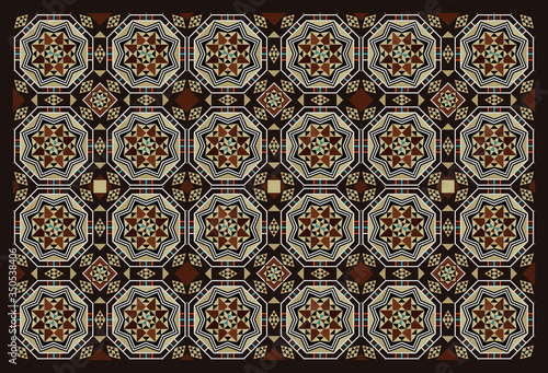 Beautiful Arabesque Artistic Craftmanship Background