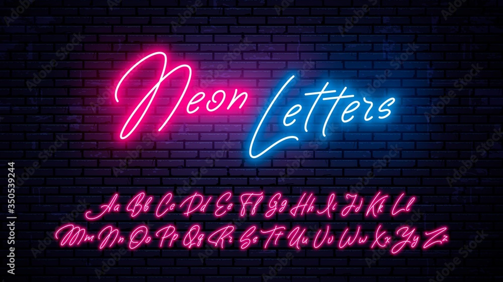 Neon wall letters deals