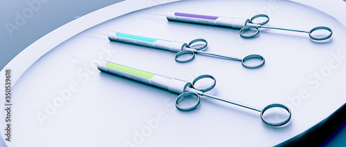 Wallpaper Mural Coronavirus Vaccine Syringe Shot Injection 3d Illustration Torontodigital.ca