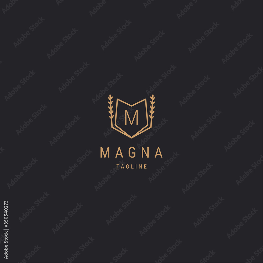 Letter M logo template. tree logo - vector Letter M logo template. tree logo - vector